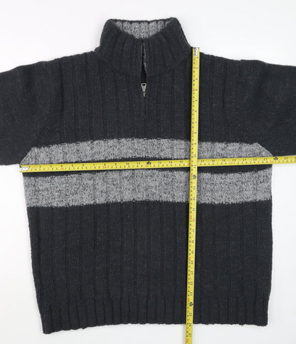 Mens UK Size L Marks and Spencer Blue Pullover Jumper
