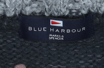 Mens UK Size L Marks and Spencer Blue Pullover Jumper