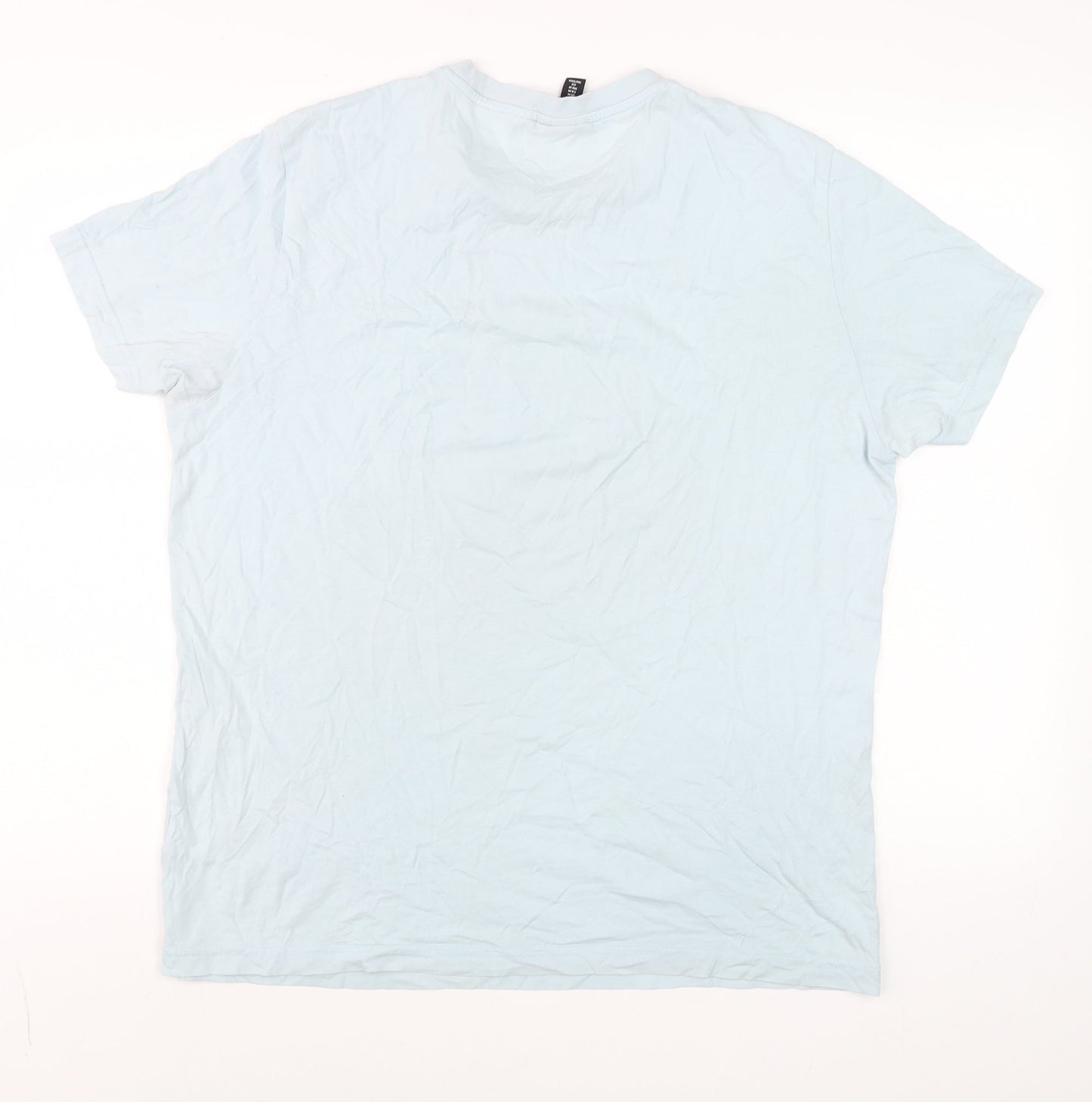 Mens UK Size M H&M Blue  T-Shirt