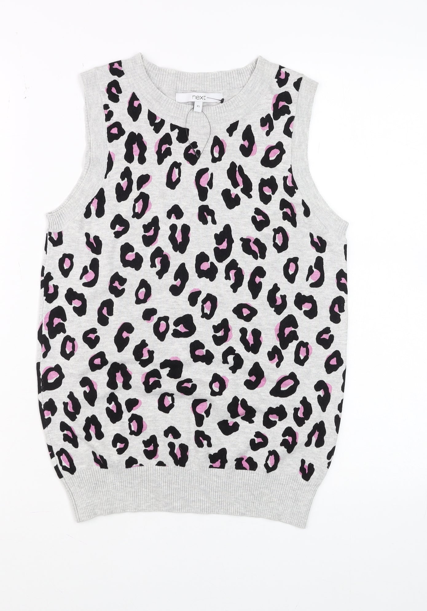 Womens UK Size XS NEXT Grey Basic Tank