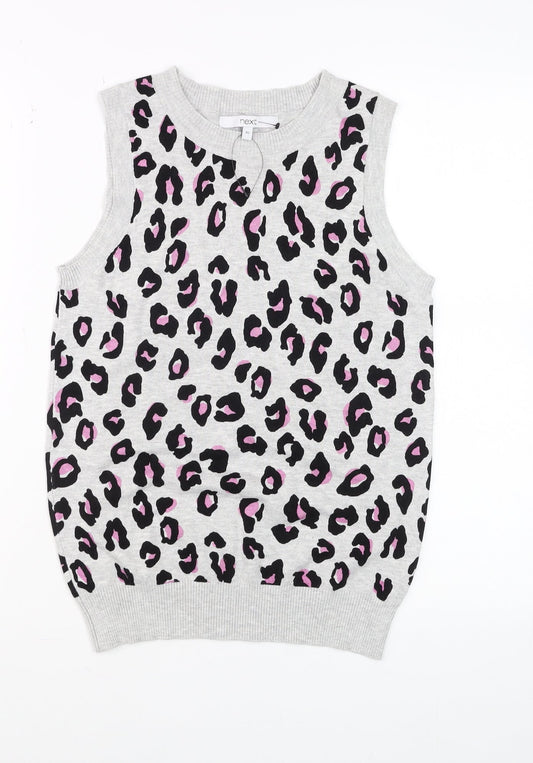 Womens UK Size XS NEXT Grey Basic Tank