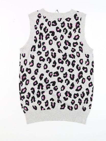 Womens UK Size XS NEXT Grey Basic Tank