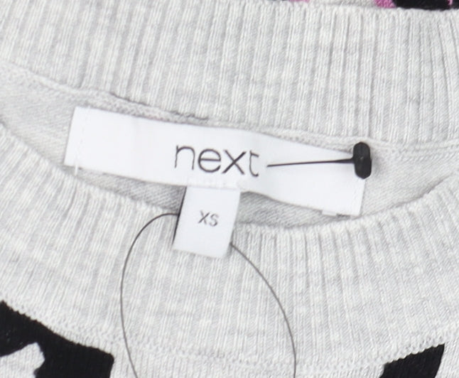 Womens UK Size XS NEXT Grey Basic Tank