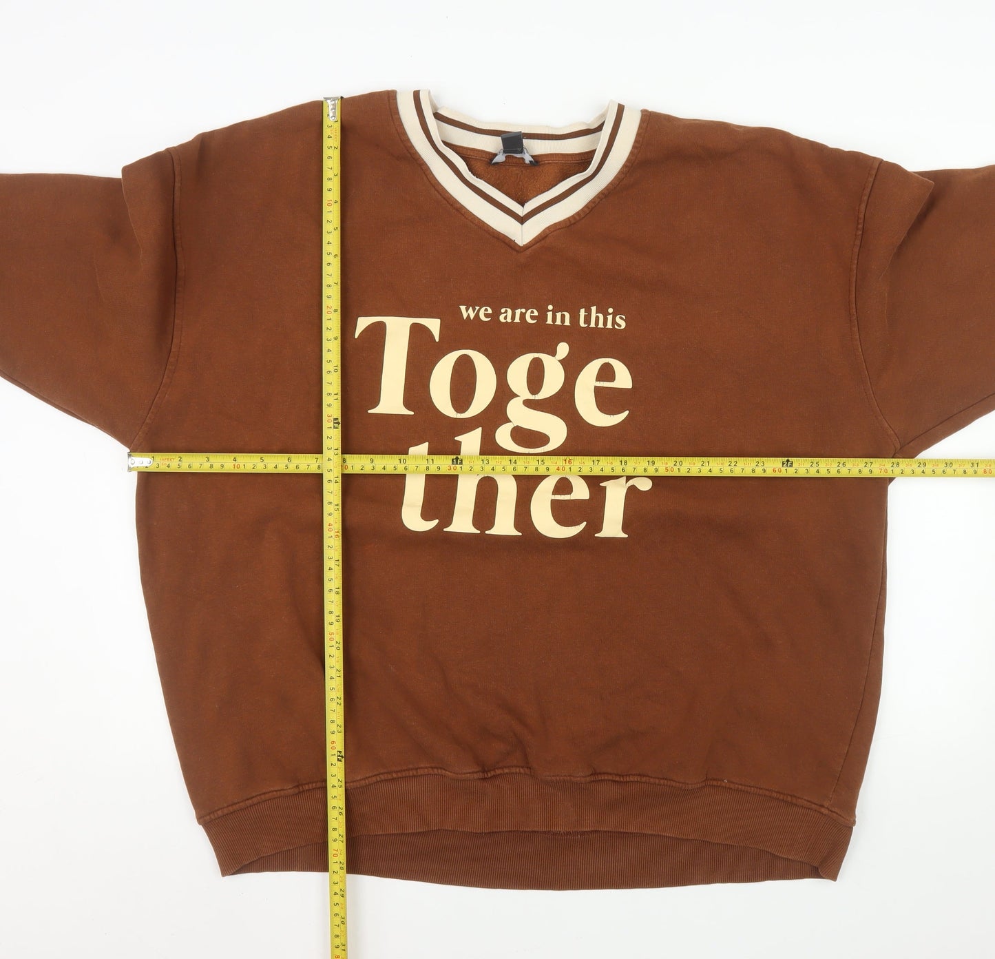 Womens UK Size XL Primark Brown Pullover Sweatshirt