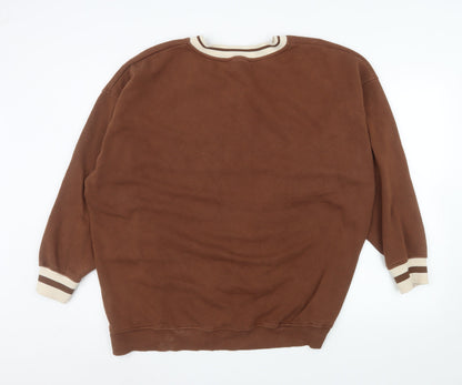 Womens UK Size XL Primark Brown Pullover Sweatshirt