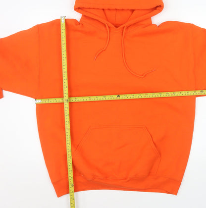 Womens UK Size L Gildan Orange Pullover Hoodie