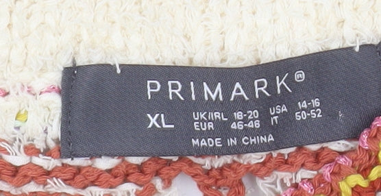Womens UK Size XL Primark Multicoloured Pullover Jumper