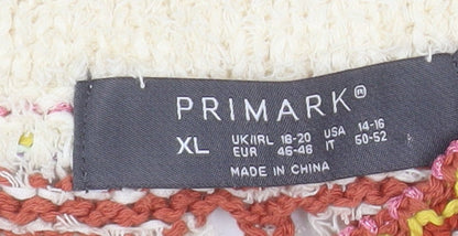 Womens UK Size XL Primark Multicoloured Pullover Jumper