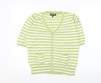 Womens UK Size M Tulchan Green Cardigan Jumper