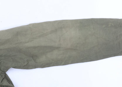 American Eagle Outfitters Women Green Cotton Parka Jacket S