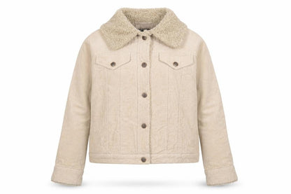 Womens UK Size M Route 66 Beige Trucker Jacket
