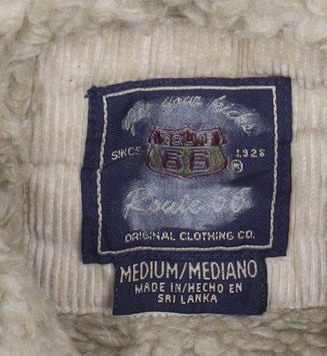 Womens UK Size M Route 66 Beige Trucker Jacket