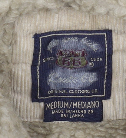 Womens UK Size M Route 66 Beige Trucker Jacket