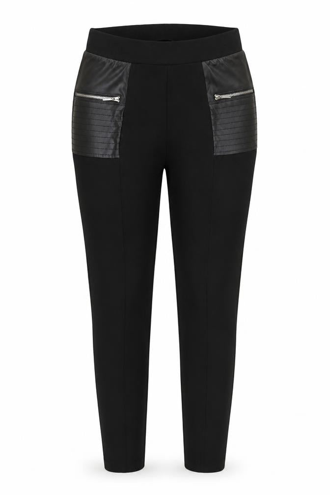 Womens UK Size M Calzedonia Slim Fit Leggings Black Trousers