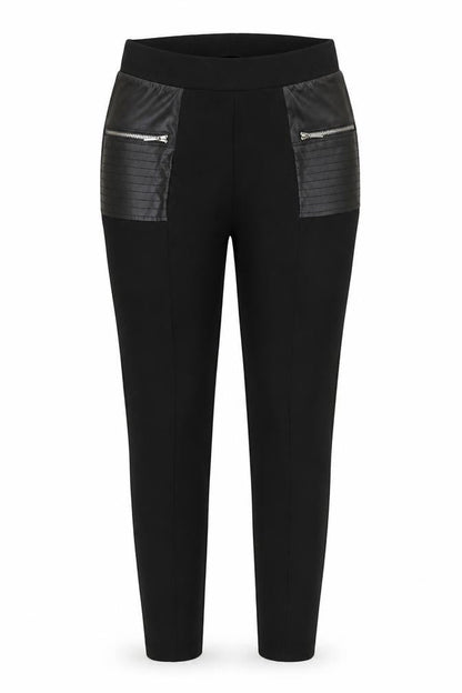 Womens UK Size M Calzedonia Slim Fit Leggings Black Trousers