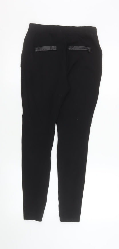 Womens UK Size M Calzedonia Slim Fit Leggings Black Trousers