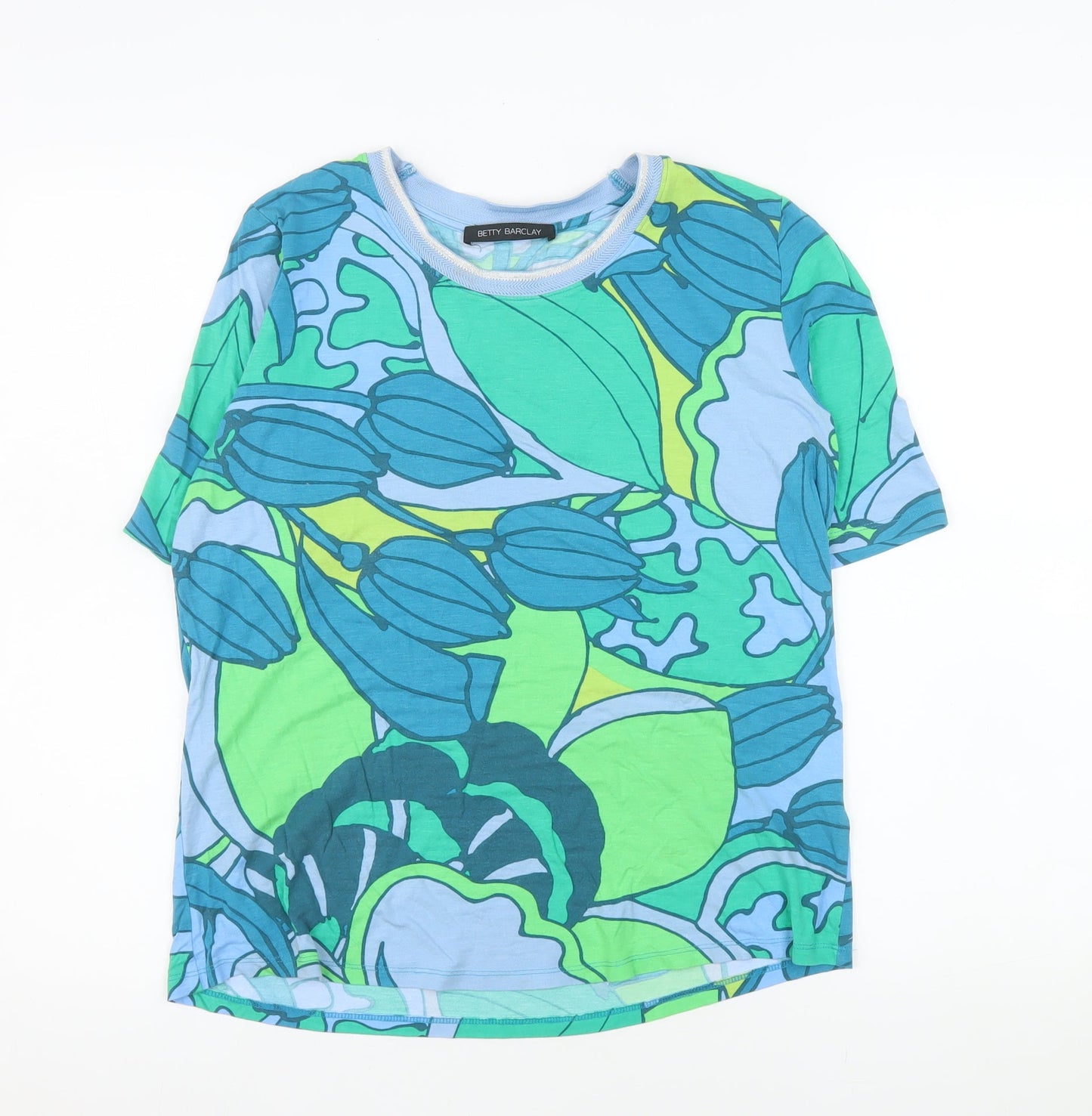 Womens UK Size 14 Betty Barclay Multicoloured Basic T-Shirt