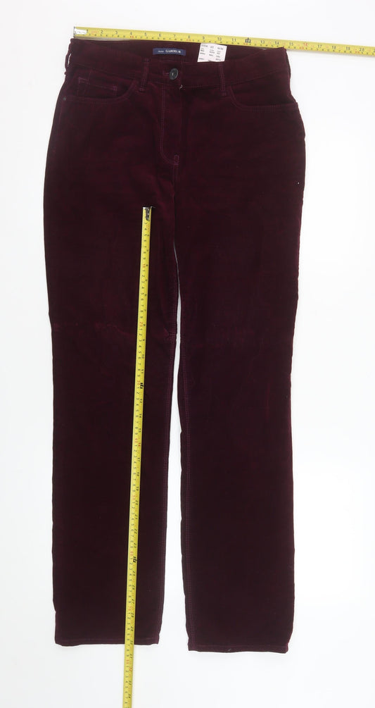 Womens UK Size 12 Atelier Gardeur Regular Fit Casual Business Purple Trousers