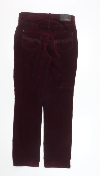 Womens UK Size 12 Atelier Gardeur Regular Fit Casual Business Purple Trousers