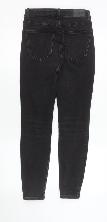 Womens UK Size 8 Zara Slim Fit Skinny Black Jeans
