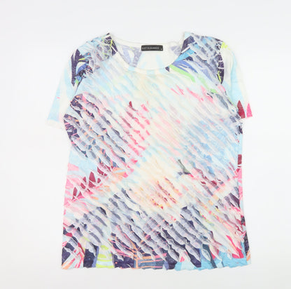 Womens UK Size M Just Elegance Multicoloured Basic T-Shirt