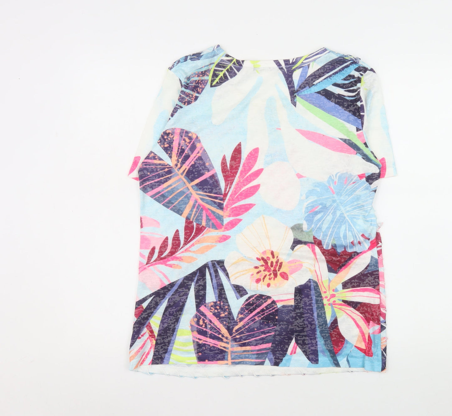 Womens UK Size M Just Elegance Multicoloured Basic T-Shirt