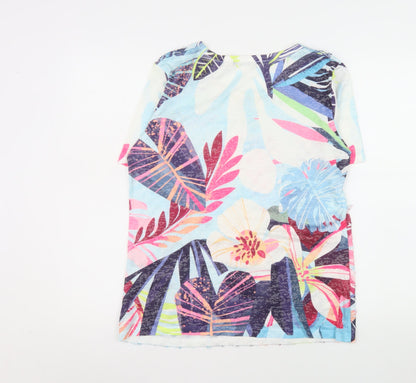 Womens UK Size M Just Elegance Multicoloured Basic T-Shirt