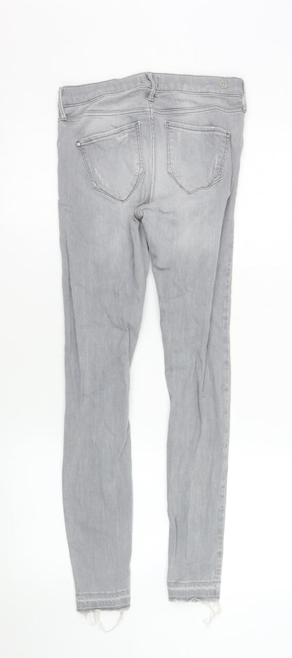 Womens UK Size 8 River Island Slim Fit Skinny Grey Jeans