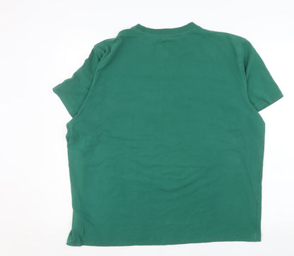 Mens UK Size 2XL JACK & JONES Green  T-Shirt