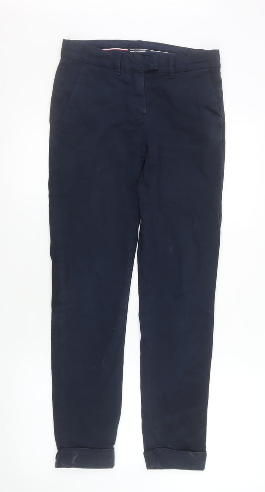 Mens UK Size 2XS Tommy Hilfiger Slim Fit Chino Blue Trousers