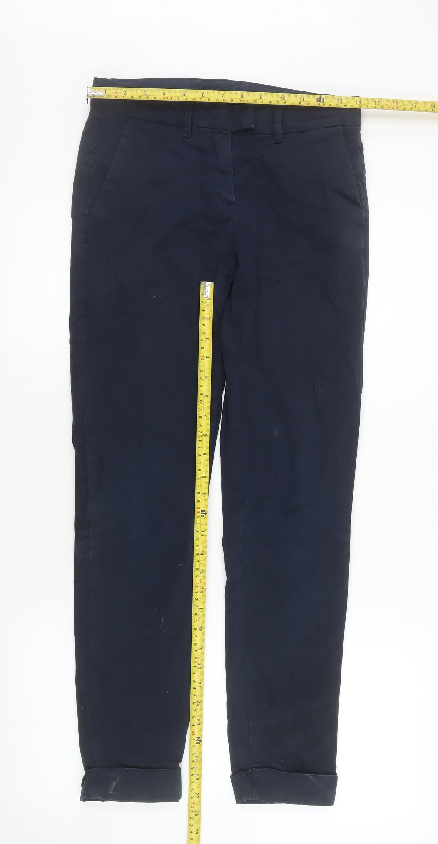 Mens UK Size 2XS Tommy Hilfiger Slim Fit Chino Blue Trousers