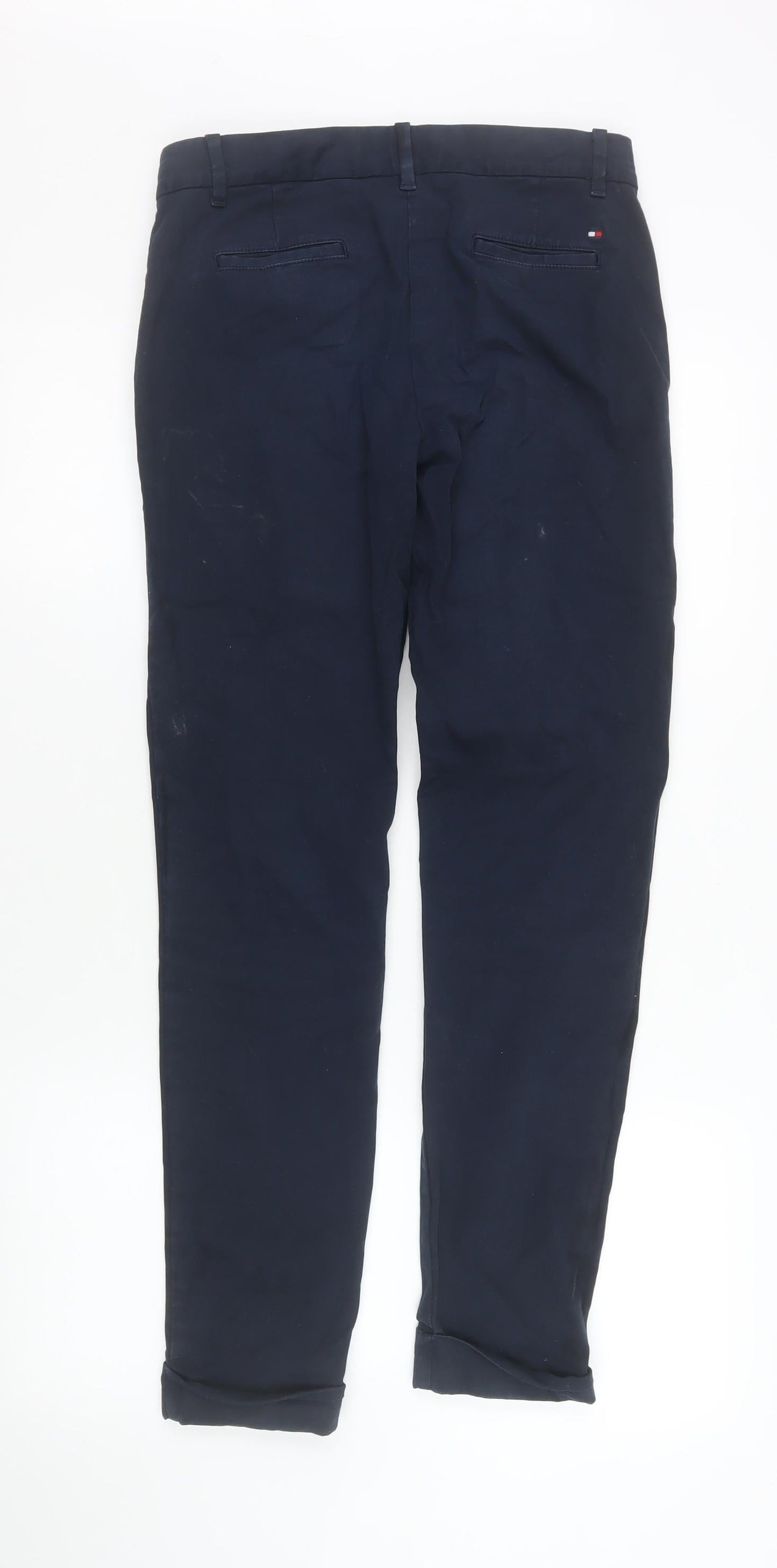 Mens UK Size 2XS Tommy Hilfiger Slim Fit Chino Blue Trousers