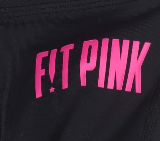 Womens UK Size 10 FIT PINK Slim Fit Ankle Black Leggings