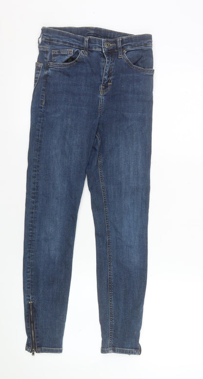 Womens UK Size 10 Topshop Slim Fit Skinny Blue Jeans