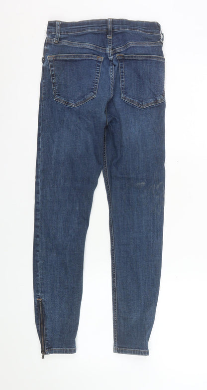 Womens UK Size 10 Topshop Slim Fit Skinny Blue Jeans