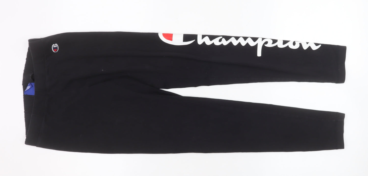 Womens UK Size S Champion Slim Fit Leggings Black Leggings