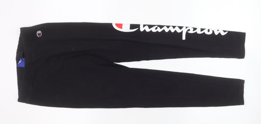 Womens UK Size S Champion Slim Fit Leggings Black Leggings