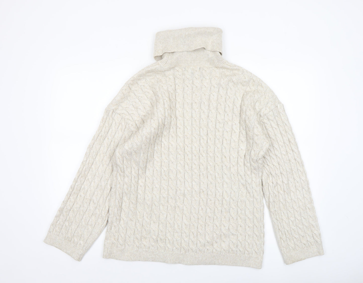 Womens UK Size M New Look Beige Pullover Jumper