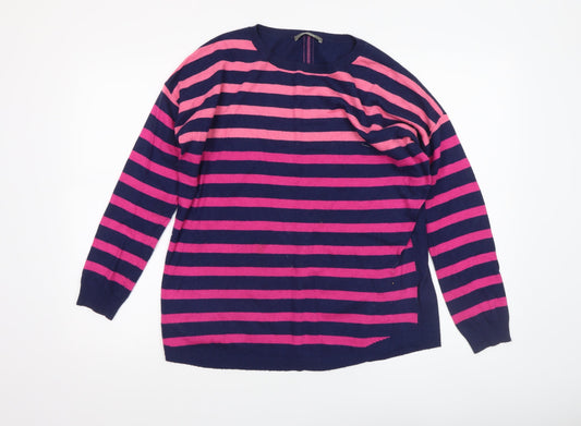 Womens UK Size M Oasis Multicoloured Pullover Jumper