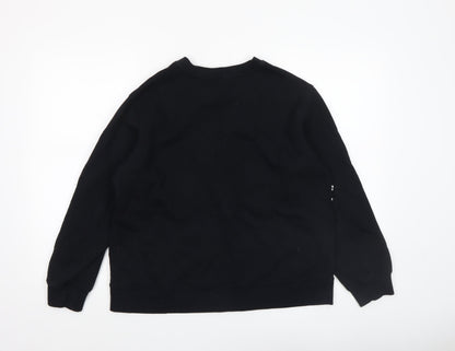 Womens UK Size M Marks and Spencer Black Pullover Sweatshirt