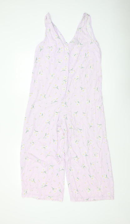 Womens UK Size 12 New Look One-Piece Purple Jumpsuit