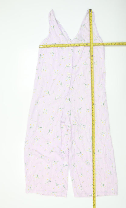 Womens UK Size 12 New Look One-Piece Purple Jumpsuit