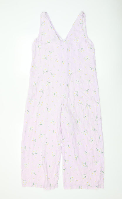 Womens UK Size 12 New Look One-Piece Purple Jumpsuit