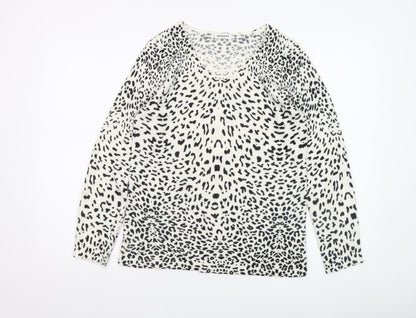 Womens UK Size 10/12 Damart White Pullover Jumper