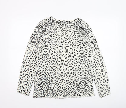 Womens UK Size 10/12 Damart White Pullover Jumper