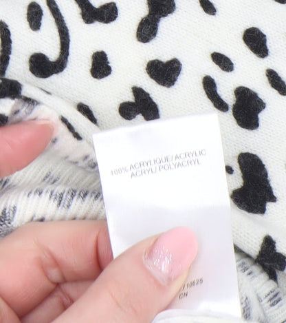 Womens UK Size 10/12 Damart White Pullover Jumper