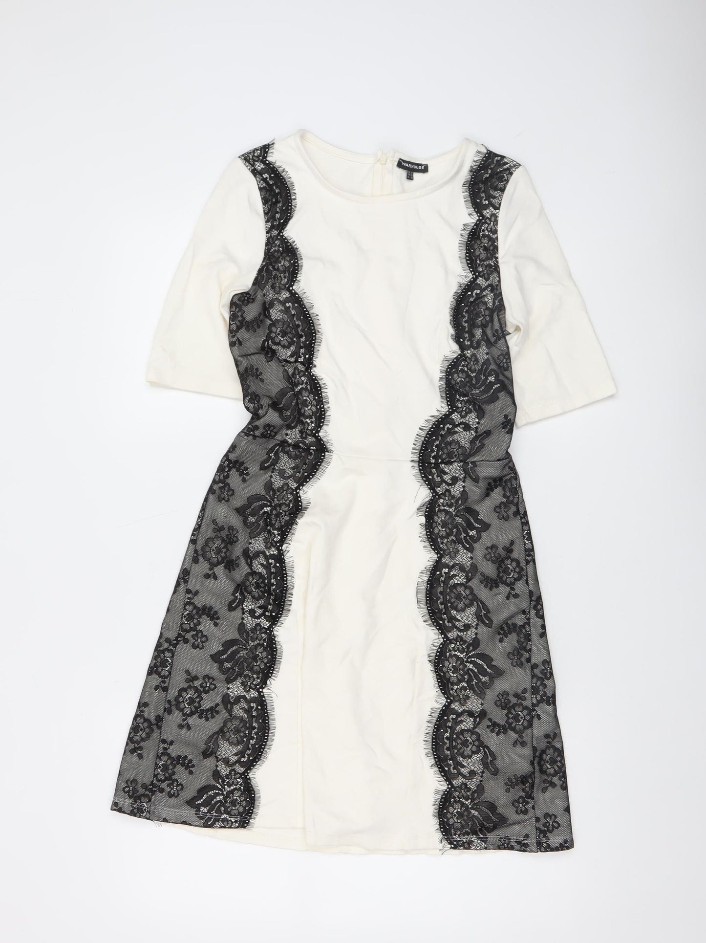 Womens UK Size 10 Warehouse Sheath Dress