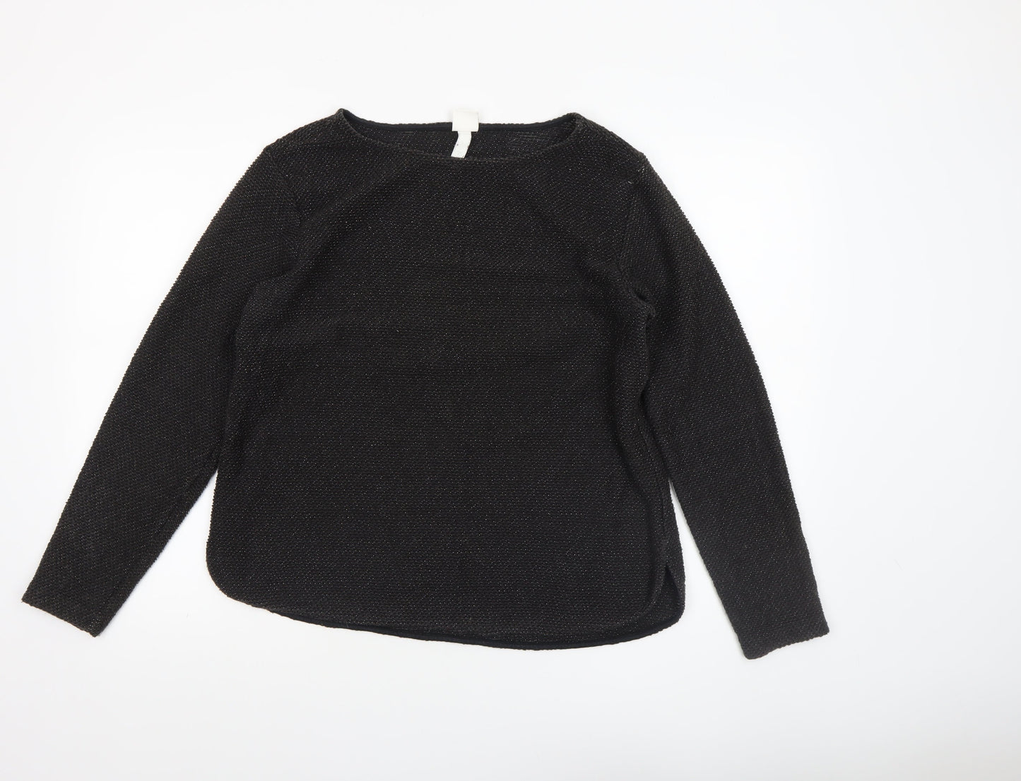 Womens UK Size M H&M Black Pullover Jumper