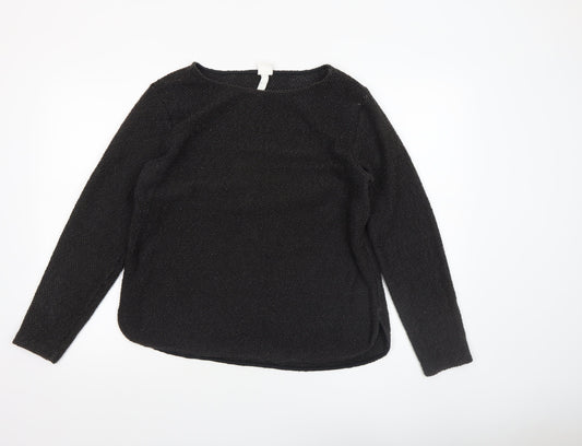 Womens UK Size M H&M Black Pullover Jumper