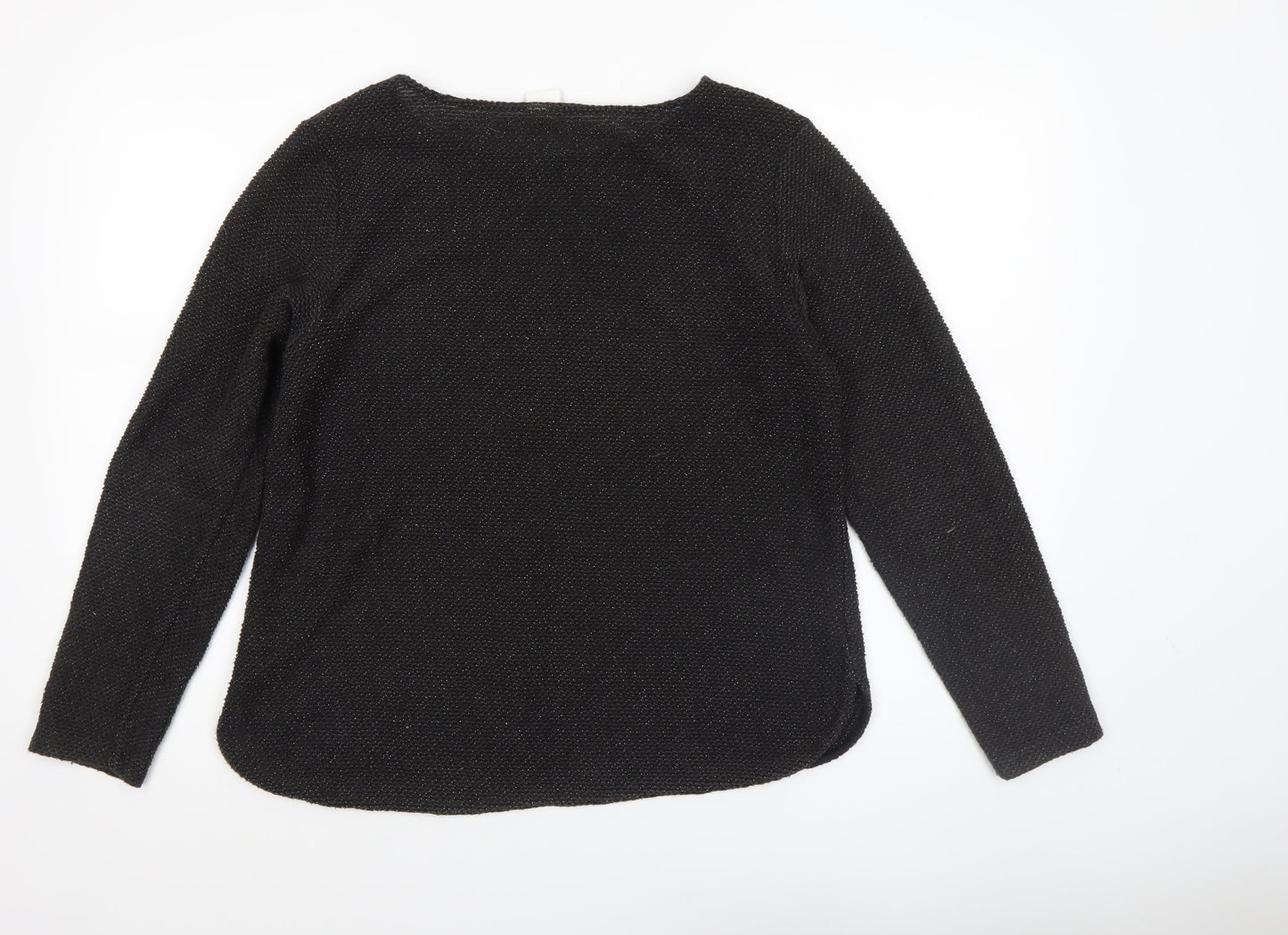 Womens UK Size M H&M Black Pullover Jumper